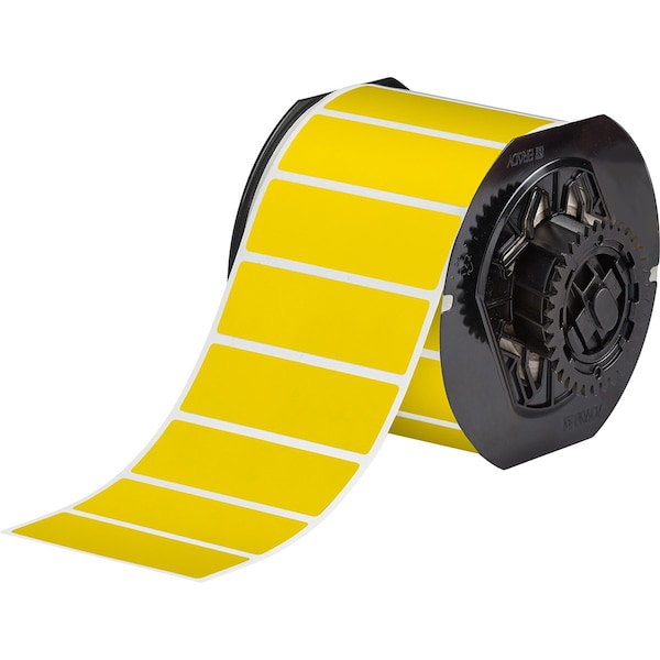 B33 Series Weather Resistant Outdoor Polyester Labels 1 in H x 3 in W YL 1500/RL